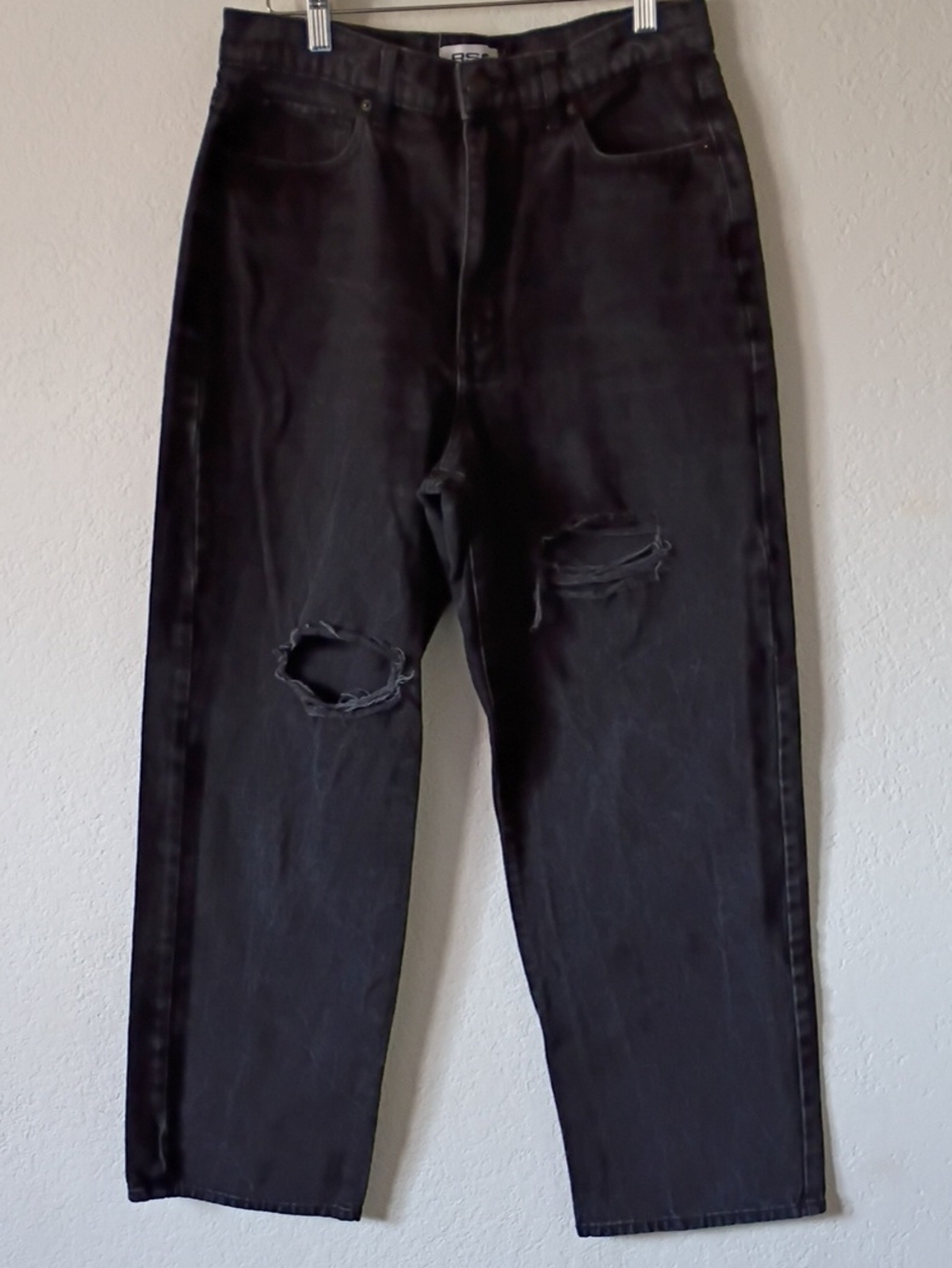 RSQ Baggy Black Men's Jeans - Distressed Size 31